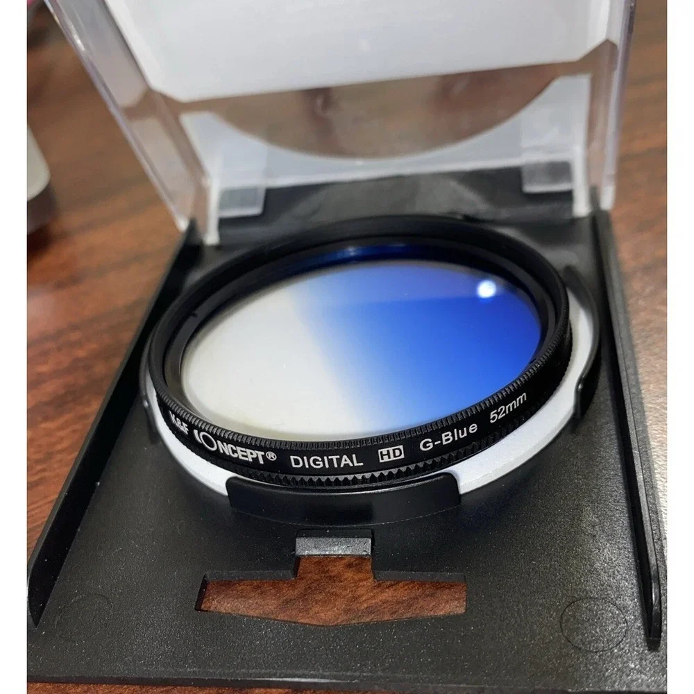 K&F Concept Digital High Definition Camera Lens Filter Kit‎ Blue Orange Lot of 2